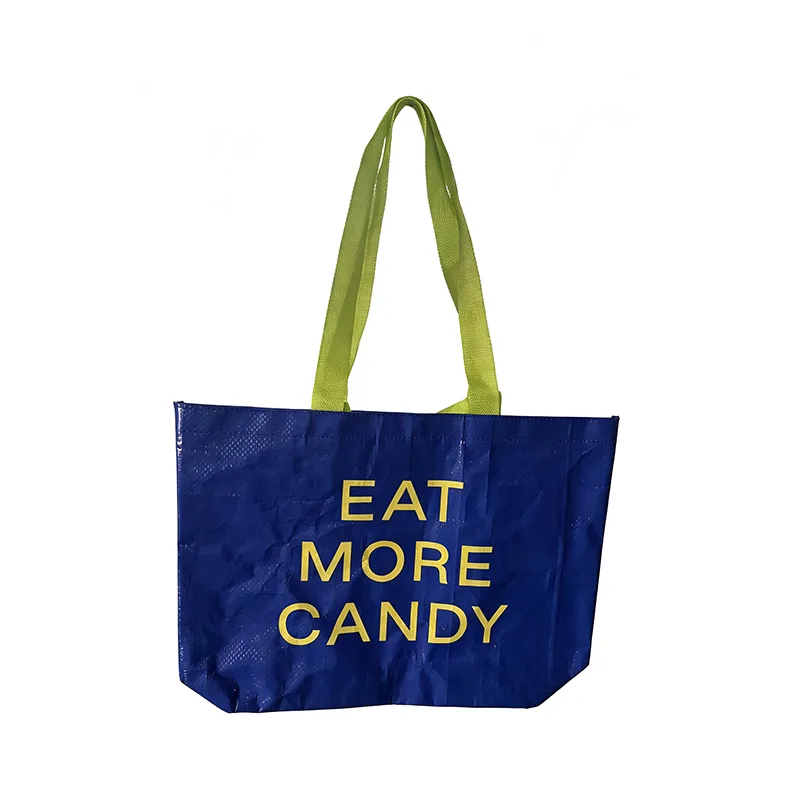 Foldable Reusable Woven Bag for Shopping