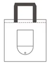 Foldable Reusable Woven Bag for Shopping